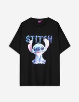 Tricou - Lilo și Stitch - Negru