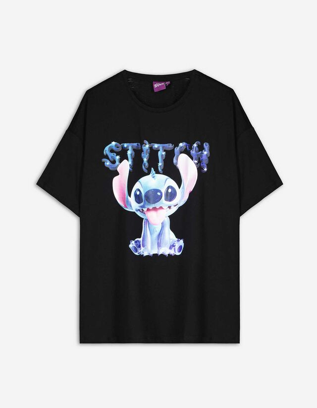 Tricou - Lilo și Stitch - Negru