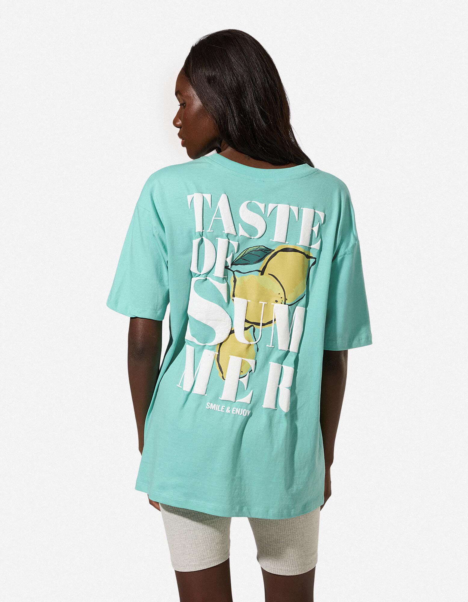 T-Shirt - R&uuml;ckenprint - Mint