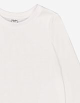 Hosszú ujjú felső - Kerek nyakkivágás - feher