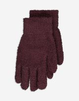 Handschuhe - Plüsch - dunkellila
