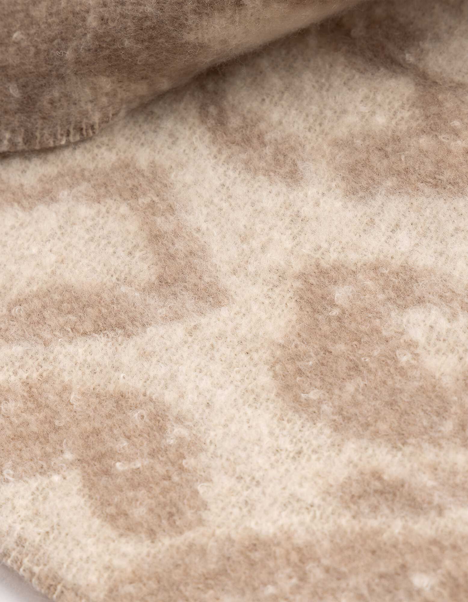 Schal - Leopardenmuster - Beige