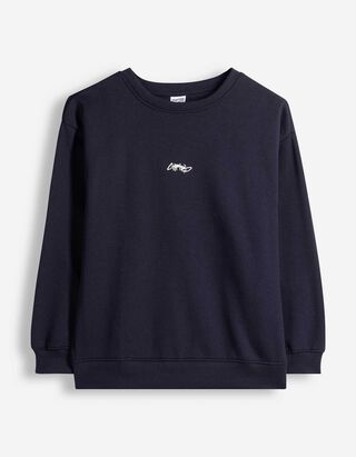 Hoodie - Oversized Fit - Dunkelblau