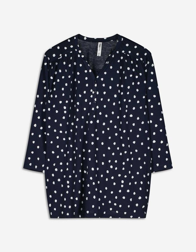 Blouse - Viscose - donkerblauw