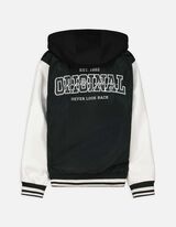 Vysokoškolská bunda - Viacfarebný dizajn - tmavozelena