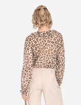 Blouse - Chiffon - beige