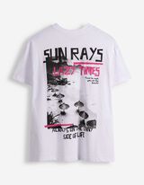 T-Shirt - R&uuml;ckenprint - wei&szlig;