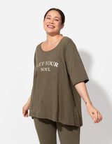 Tričko - Ozdobné kamienky - tmavozelena