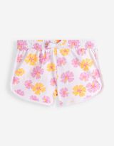 Shorts - Allover-Print - Wei&szlig;