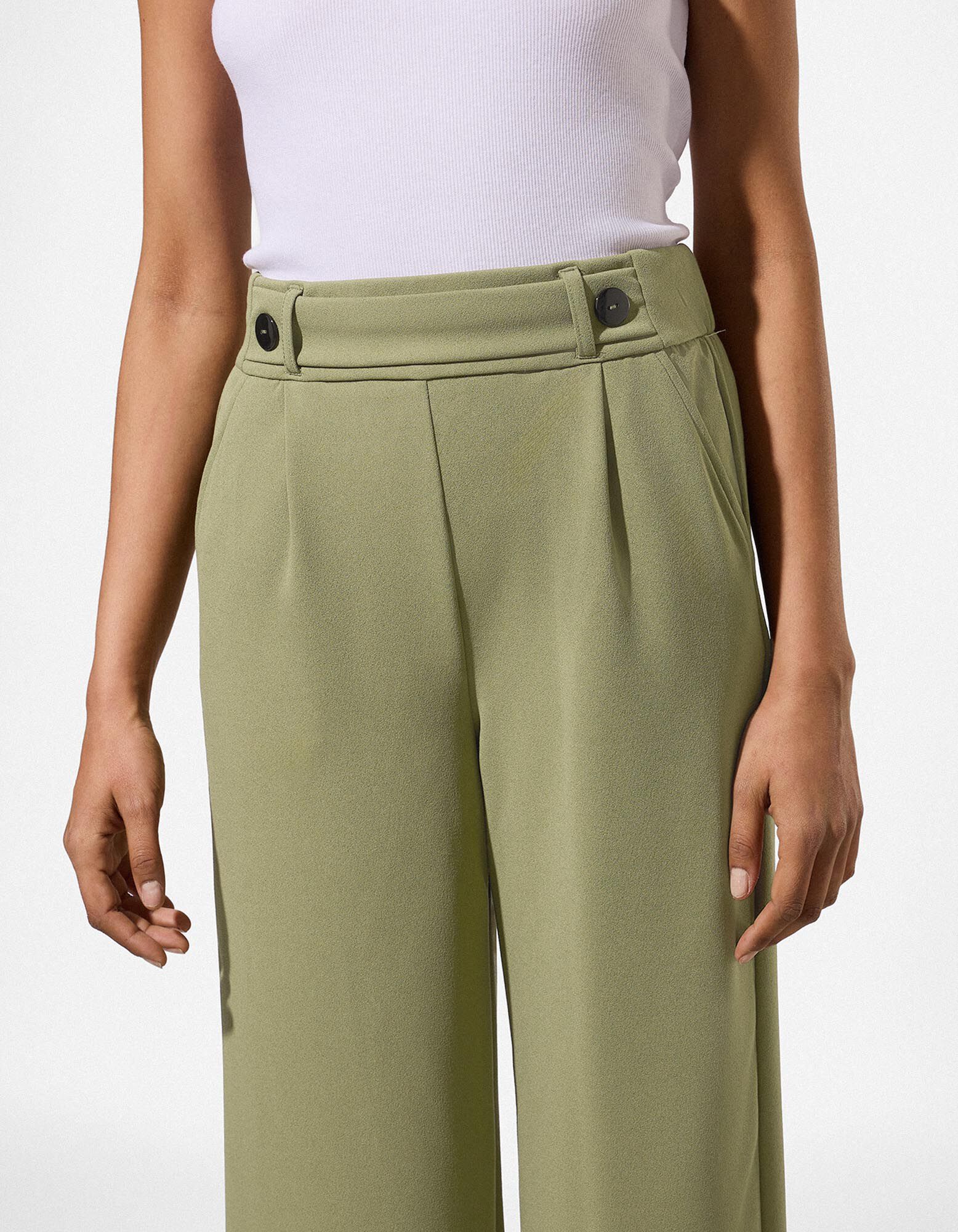 Broek - Elastische sluiting - Lichtgroen
