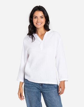 Bluse - Musselin Bluse - Musselin