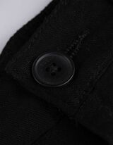 Bermuda nadrág  - Vászonkeverék - fekete