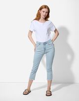 Caprihose - einfarbig - hellblau