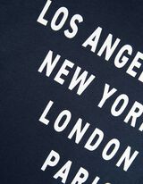 Pulover - Prevelik kroj - temno modra