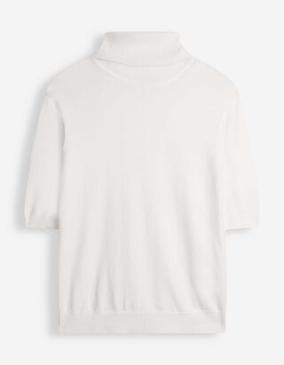 Pullover - Rollkragen - Off-White