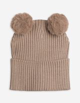 Mütze - Rippstrick - beige