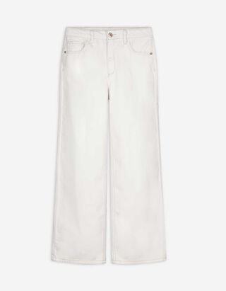 Hose - einfarbig - wei&szlig;