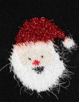 Pulóver - Vianoce - cierna