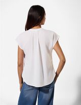 Bluza - jednobojna - bela