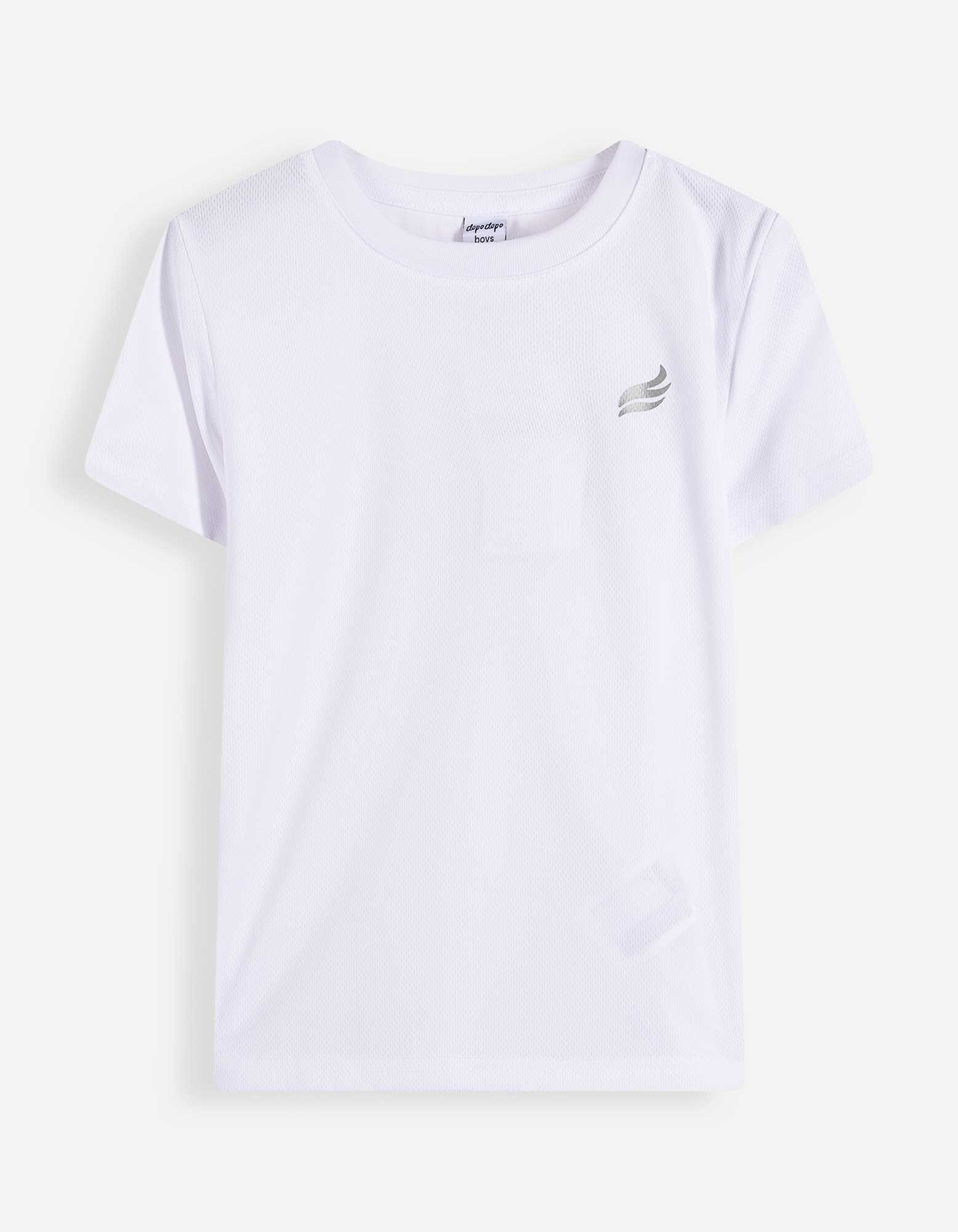 Set aus T-Shirt und Hose - Frontprint - Wei&szlig;
