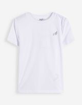 Set aus T-Shirt und Hose - Frontprint - Wei&szlig;