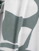 Langarmshirt - Allover-Print - grün