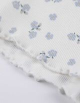 Pyjama set van shirt en broek - Print all-over - wit