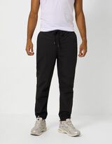 Pantalon cargo - Cordon de serrage - noir