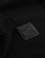 Sweatshirt - Schalkragen - Schwarz