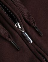 Felpa aperta - Regular Fit - marrone scuro