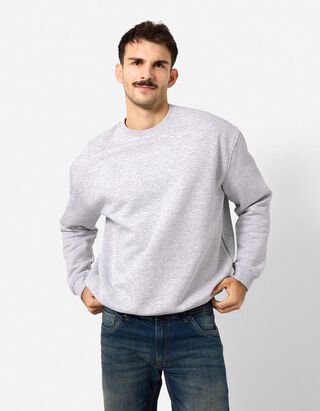 Sweatshirt - Oversized Fit - Hellgrau