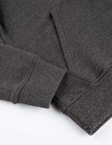 Mikina s kapucňou - Klokanie vrecko - tmavoseda