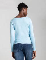 Pullover - viskoosisegu - helesinine