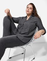 Overhemdblouse - zwart