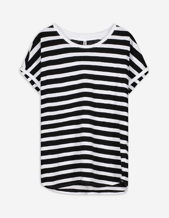 T-shirt - Rayures - Noir