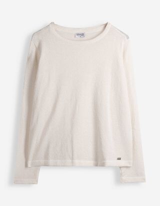 Strickpullover - Relax Fit - Wei&szlig;