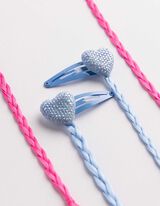 Haarklammer - 4er-Pack - hellblau