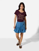 T-Shirt - Glitzerprint - Lila