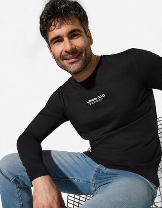 Shirt - Effen - zwart