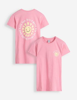 T-Shirt - R&uuml;ckenprint - Pink