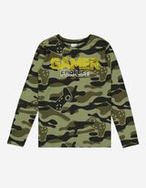 Jungen Langarmshirt - Messageprint