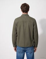 Hemdjacke - einfarbig - Dunkelgr&uuml;n