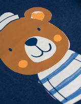 koszulka z długim rękawem - nadruk - ciemny niebieski