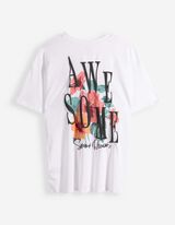 Tricou - Imprimare spate - Alb