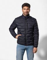 Steppjacke - Stehkragen - dunkelblau