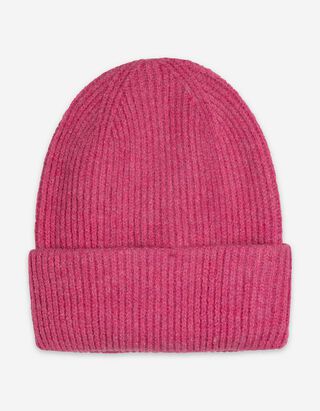 Čepice - Žebrový úplet - pink