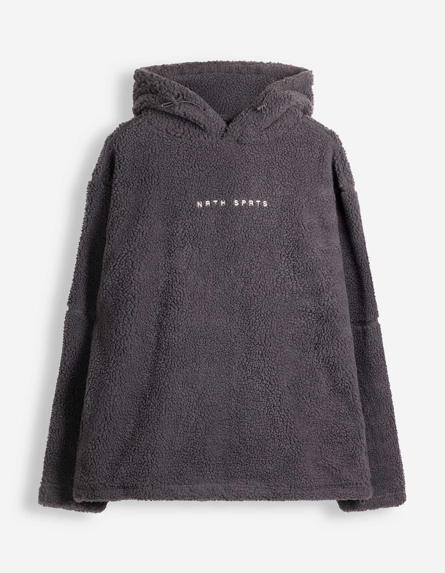 Sweatshirt - Teddyfell - Dunkelgrau