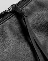 Tasche - Lederoptik - schwarz