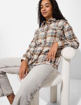 Hemd - Brusttasche - beige