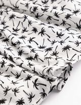 Jupe-short - Imprim&eacute; all-over - Blanc cass&eacute;